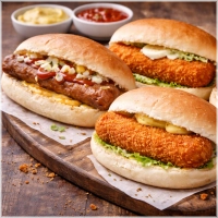 Broodje kip frikandel