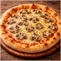 Tomaten, kaas, oregano, champignons