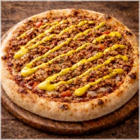 Tomaten, kaas, kipfilet, kerriesaus