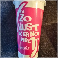 Aardbeien milkshake groot